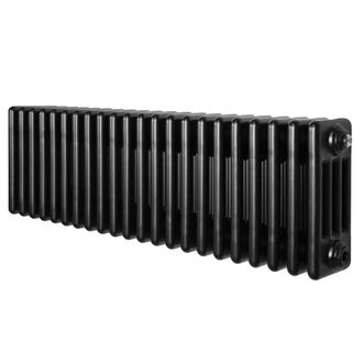 MonsterShop Traditional 4 Column Radiator - 300 x 1010mm - Black