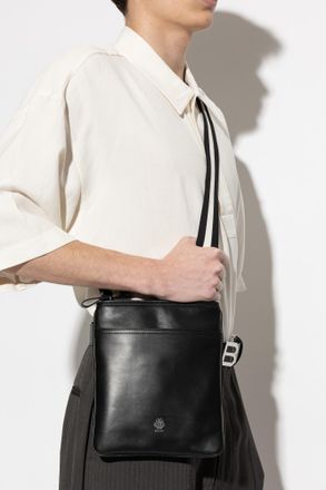 Bally Leather Shoulder Bag Ray, Mens, Black