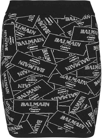Balmain Short Knit Skirt