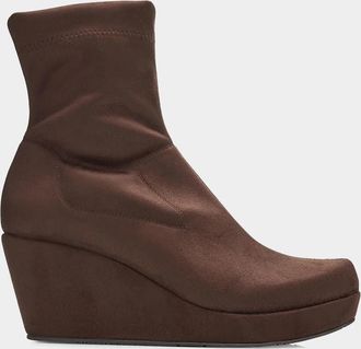 Pedro Garcia Aliana 65MM Suede Wedge Sock Boots