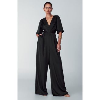 Willa Omaha Jumpsuit in Black at Nordstrom, Size 14