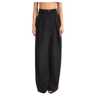 Sportmax Sportmax, Wide Trousers, female, Black, Size: XS Wide Trousers
