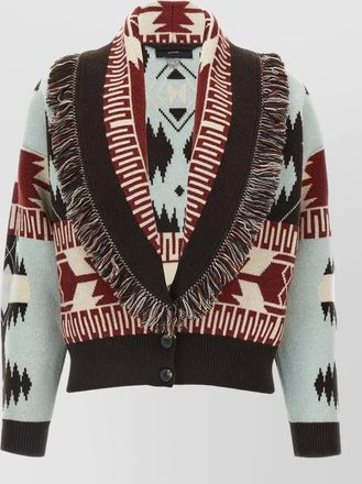 Alanui icon thistles knitwear geometric fringe ribbed