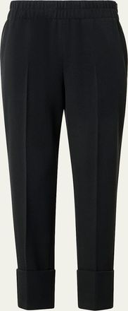 Akris Farell Wool-Twill Slim-Leg Crop Pants