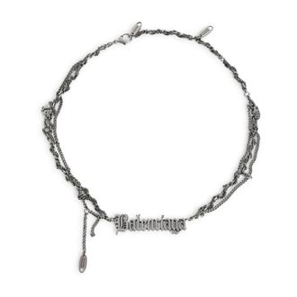 Balenciaga Mens Necklaces Accessories Ss26 - male - Balenciaga - Necklaces - Gray - ONE SIZE - Accessories
