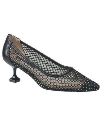 French Connection Womens Elise Mesh And Stone Heel
