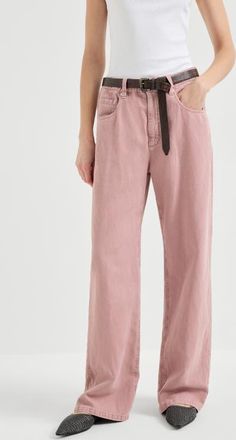 Brunello Cucinelli Contemporary trousers in Pink at Nordstrom, Size 38 It
