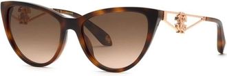 Roberto Cavalli Src 158M Zonnebrillen - Dames - Zonnebrillen - Bruin - 54 MM - Accessoires