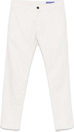 Jacob Cohen White Jeans With Concealed Fly And Versatile Pockets