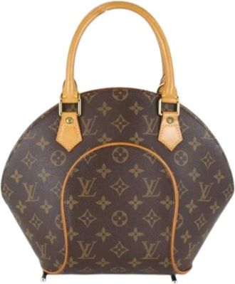 Louis Vuitton Pre-owned Vintage Monogram Canvas Handbag - Dames - Vintage Handtas - Bruin - ONE Size - Vintage