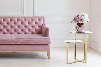 Kayoom Beistelltisch »Catrice 125, Ausgefallenes Gestell aus stabilem Edelstahl« 1 Stk. tlg. ausgefallenes Gestelldesign aus Edelstahl, zwei Ablageflächen