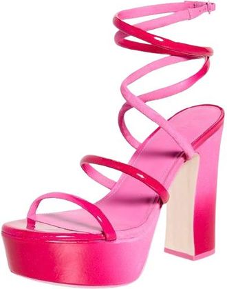 Cult Gaia Pink Aliza Platform Heels Size 38