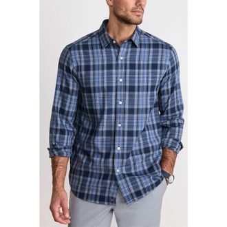 Vineyard Vines Sherburne Plaid Button-Up Shirt in Blue Blazer at Nordstrom, Size Xx-Large