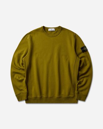 Stone Island Men s Organic Cotton Fleece Crewneck Sweatshirt Cactus