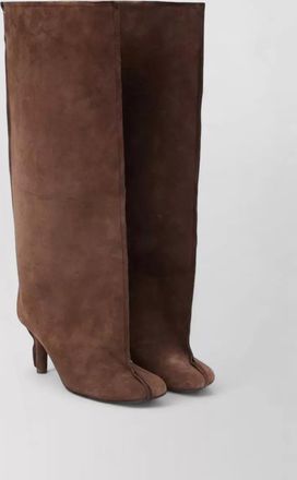 Maison Margiela leather knee-high stiletto boots