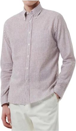 Xacus Gestreept Linnen Overhemd Tailor Fit - Heren - Casual Overhemden - Veelkleurig - 2XL - Linnen - Overhemden