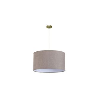Fabrilamp Fabrilamp - abrila akunadecor Grande pendente con paralume Modello Happy Grey 3 luci