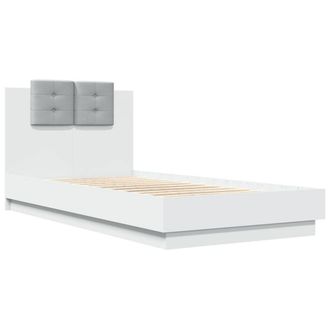 Berkfield Home Soft Bed Frame without Mattress White 90x190 cm Single