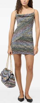 Missoni Womens Mini Dress Multicolour Raschel Knit Viscose