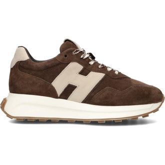 Hogan Exclusives H641 Allacciato H Patch - Dames - Schoenen - Bruin - Maat: 39 EU Su&egrave;de
