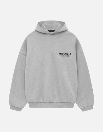 Fear of God Mens Fear Of God Light Heather Essentials Hoodie - Grey - Size: 38
