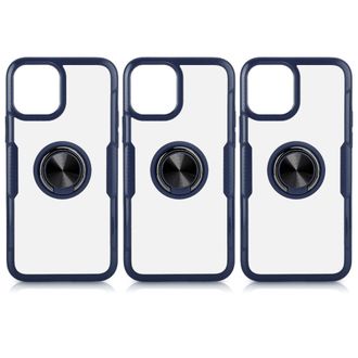 OEM Funda Protectora Transparente Que No Amarillea Para Iphone 16 Pro Max Con Soporte Magn&eacute;tico En Forma De Anillo. Resistente A Ara&ntilde;azos Y Golpes, Con Un