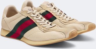Gucci Gucci Tempo suede-trimmed sneakers