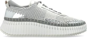 Chlo&eacute; Schoenen, Dames, Wit, 36 EU, Leer, Nama Sneaker