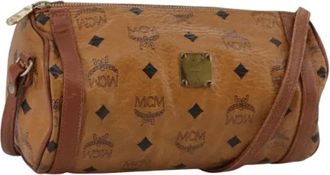 MCM Pre-owned Schoudertas - Dames - Vintage Schoudertas - Bruin - ONE Size - Leer - Vintage