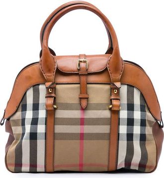 Burberry Pre-owned Burberry Medium House Check Canvas and Leather Milverton Satchel Ladies JFR4XE4FUYJ9UP8M