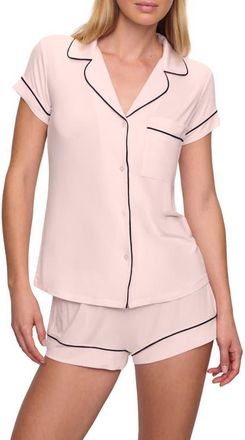 Eberjey Gisele Short Pajamas in Sorbet/Black at Nordstrom, Size X-Small