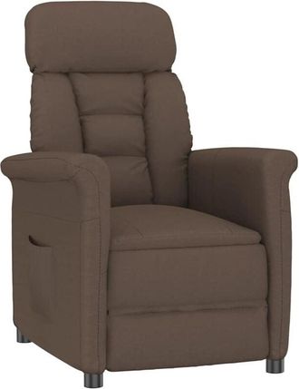 vidaXL Poltrona Recliner Marrone Marrone scuro 70.5 x 96.5 x 95 cm - Vidaxl