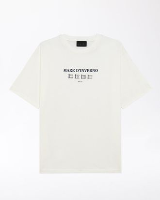 D.A.T.E. t-shirt mare dinverno ivory