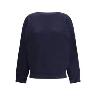 Chloé Truien & Vesten, Dames, Blauw, S, Wol, Luxe Wollen Trui
