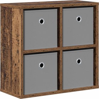 vidaXL Vidaxl Credenza Con Cassetto Legno Vecchio 49,5 X 22 X 47 Cm