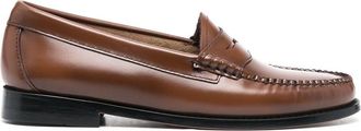 G.H. Bass & Co. 20mm penny loafers - women - Calf Leather/Calf Leather/Rubber/Calf Leather - 41 - Brown