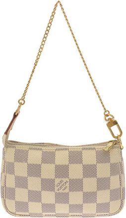 Louis Vuitton Azur Coated Canvas Pochette Pouch (Pre-Owned)