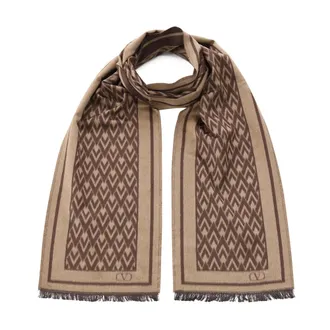 Valentino Heren, Accessoires, Beige, Maat: ONE Size Zijde
