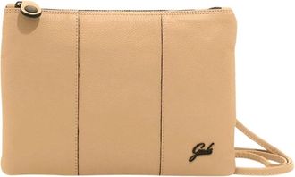 Gabs Beige Dames Schoudertas Basic Zwart - Dames - Schoudertassen - Beige - ONE Size - Leer - Tassen