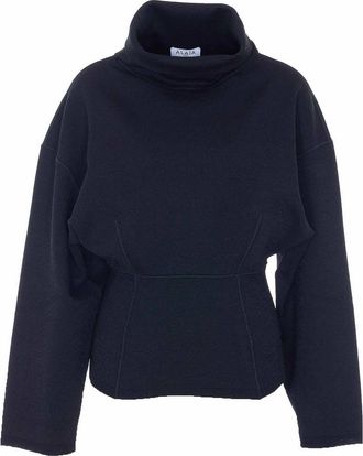 Alaia black seam jumper