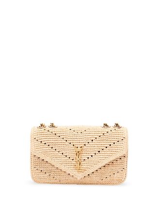 Saint Laurent Loulou Small Raffia Bag
