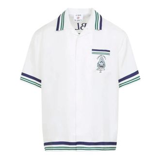 Casablanca Heren, Overhemden, Wit, Maat: M Zijde