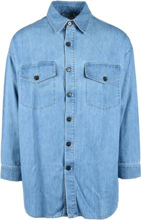 Philippe Model Denim Overhemd - Heren - Spijkeroverhemden - Blauw - XS - Denim - Overhemden