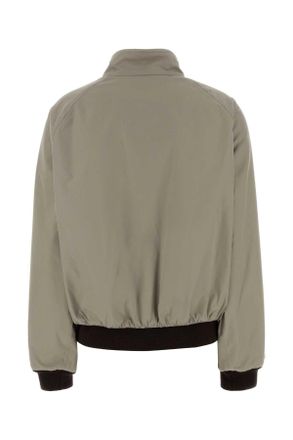 Miu Miu Womens Dove Grey Cotton Blend Reversible Jacket Argillacacaogrigio Giubbini