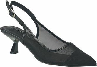 French Connection Mesh Flare Heel in Black at Nordstrom, Size 8