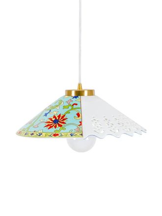 Seletti Verpira lampenkap met bloemenprint - Wit