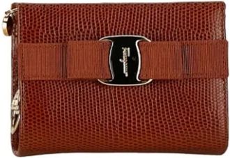 Ferragamo Pre-owned Clutches, female, Red, Size: ONE SIZE Pre-owned Fabric pouches