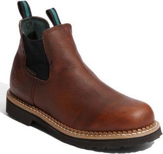 Georgia Boot Waterproof High Romeo Boot in Brown at Nordstrom, Size 11.5
