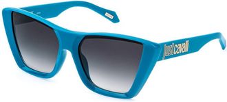 Just Cavalli SJC146 09QL Womens Sunglasses Blue Size 58