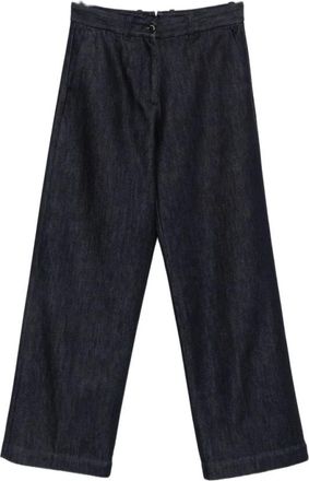 Nine In The Morning Wide Leg Jeans - Dames - Broeken - Blauw - Maat: W25 Katoen